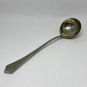 Silver-plated ladle WMF?, vintage soup ladle 24 cm, table cutlery, gift wedding anniversary, retirement, Made in Germany, heirloom
