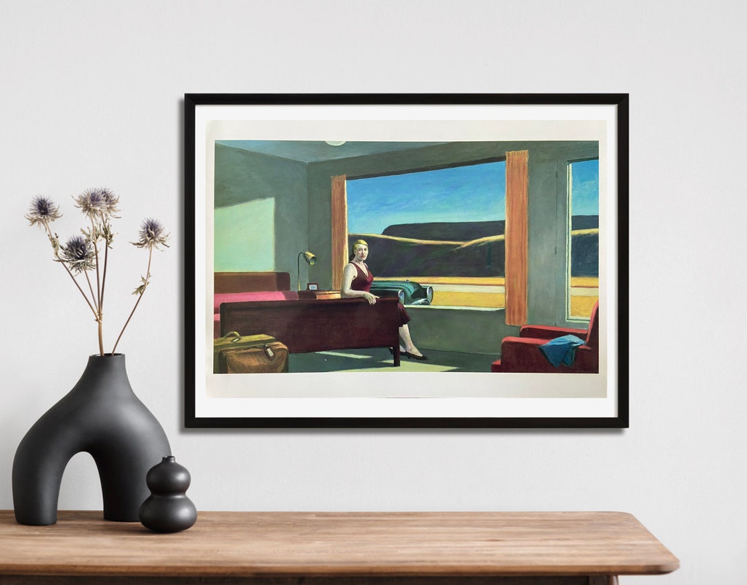Tableau Sur Toile – Motel Ouest, Walter Wells / Edward Hopper (eho48)