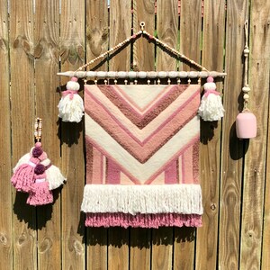 Blush Pink Wall Art Nursery Decor Girl, Boho Decor Bedroom Wall Decor for Women, New Apartment Gift for Her, Teenage Girl Room Decor, Moving