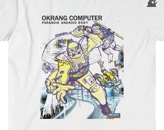 O Krang Computer Paranoid Android Body Turtles Teen Mashup Shirt