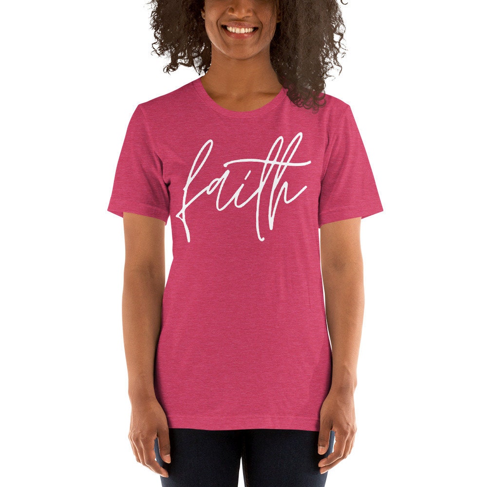 Faith Faith Based TShirts Christian Graphic TShirts Etsy