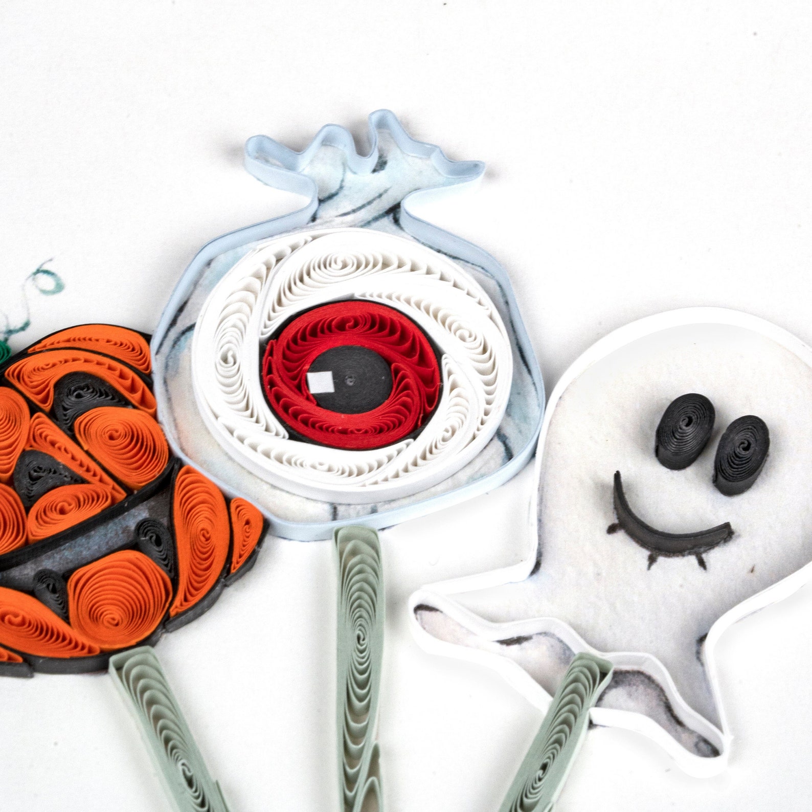 Quilled Trick or Treat Halloween Card Card for Halloween - Etsy