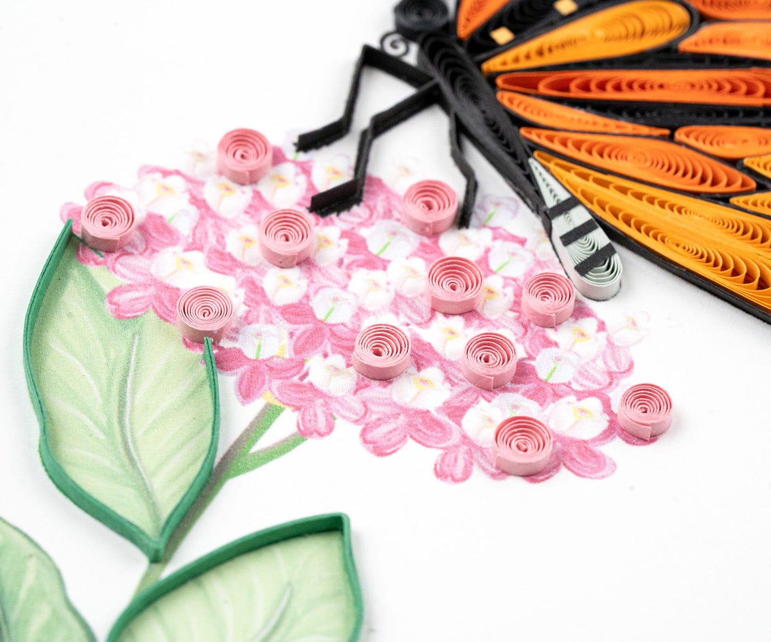 Quilled Monarch Milkweed Butterfly Greeting Card – Handmade 3D Paper ...