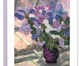 Quilled Artist Series – Lilacs in a Window, Cassatt