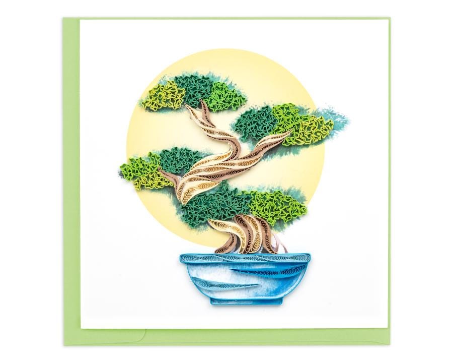 Bonsai Birthday Card - Etsy