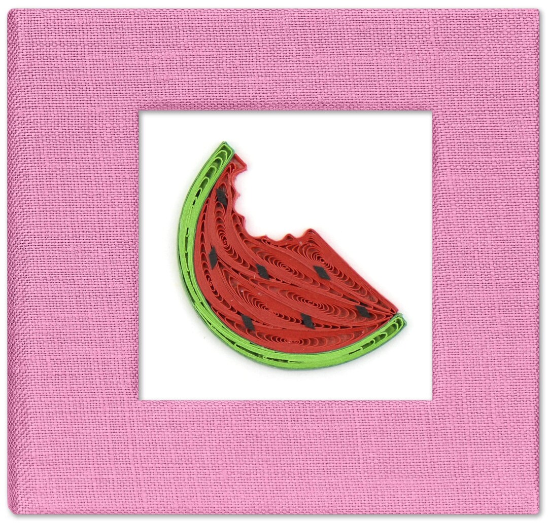 Quilled Watermelon Sticky Note Pad Cover – Handmade 3D Paper Art ...