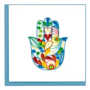 Quilled Hamsa Hand Greeting Card