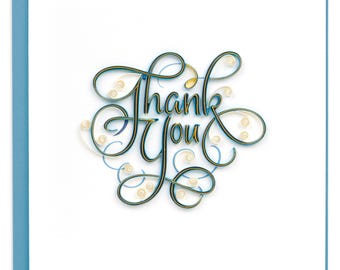 Quilled Thank You Greeting Card
