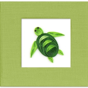 Quilled Sea Turtle Sticky Note Pad Cover - Etsy