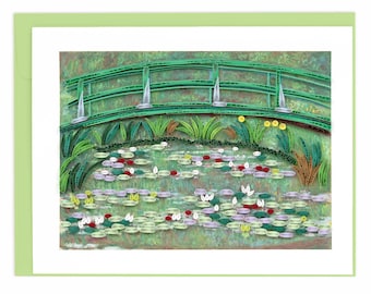 Quilled Artist Series – The Japanese Footbridge, Monet