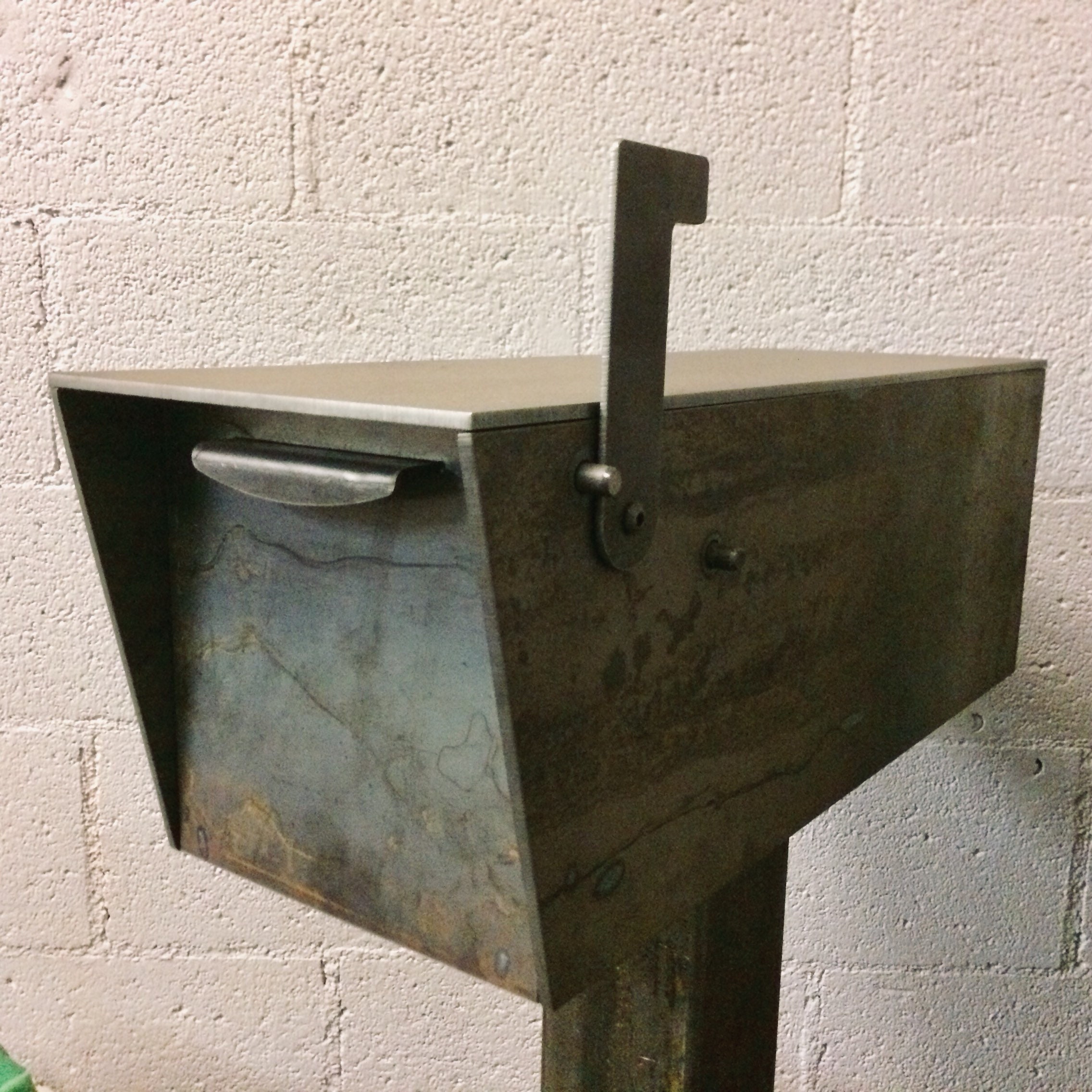 Handcrafted Steel Mailbox Rural Mail Box Iron Metal Steel Etsy