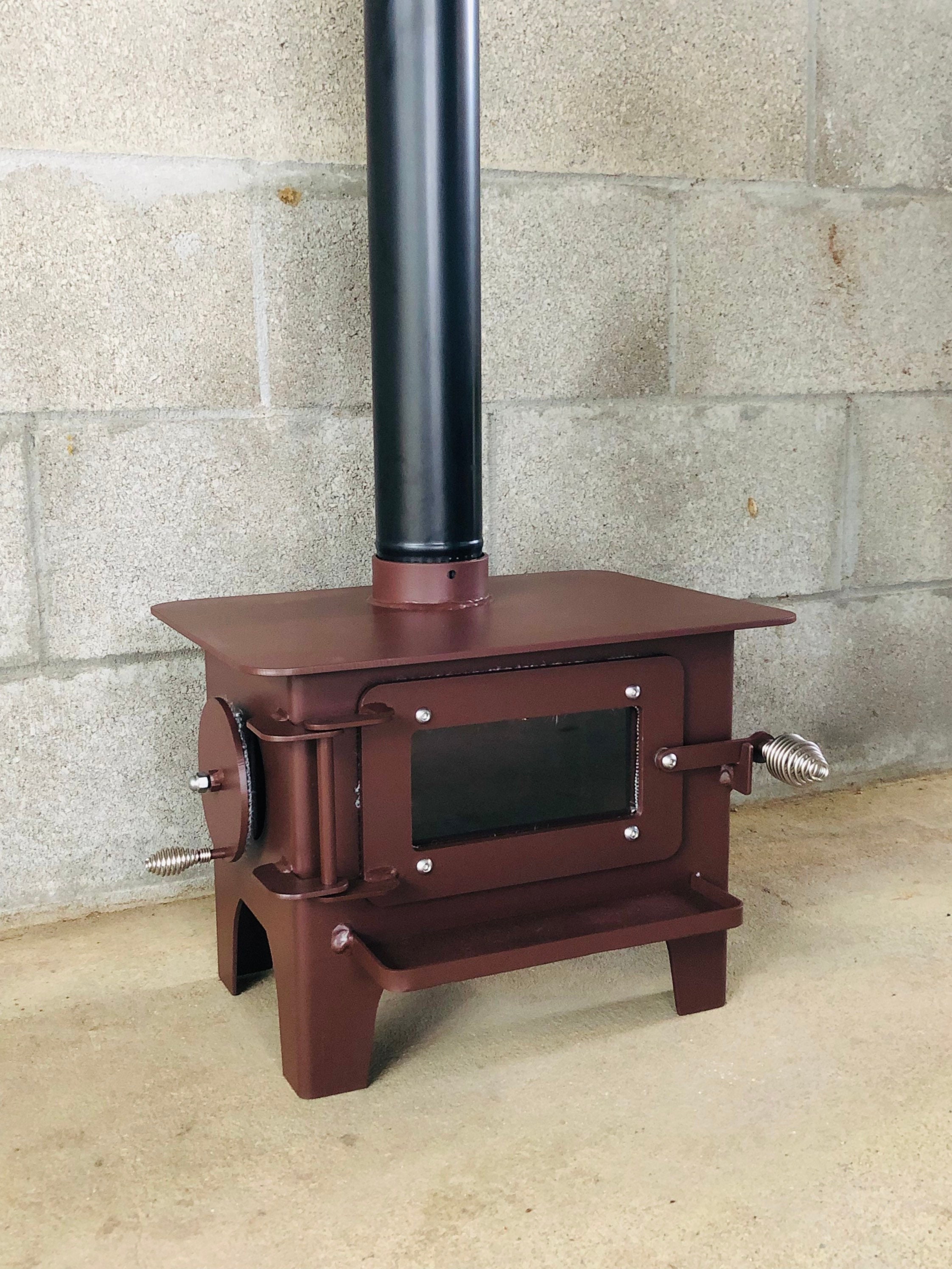 Tiny Wood Burning Stove for Tiny House Home Cabin Skoolie RV Container Tree House Tent Camping