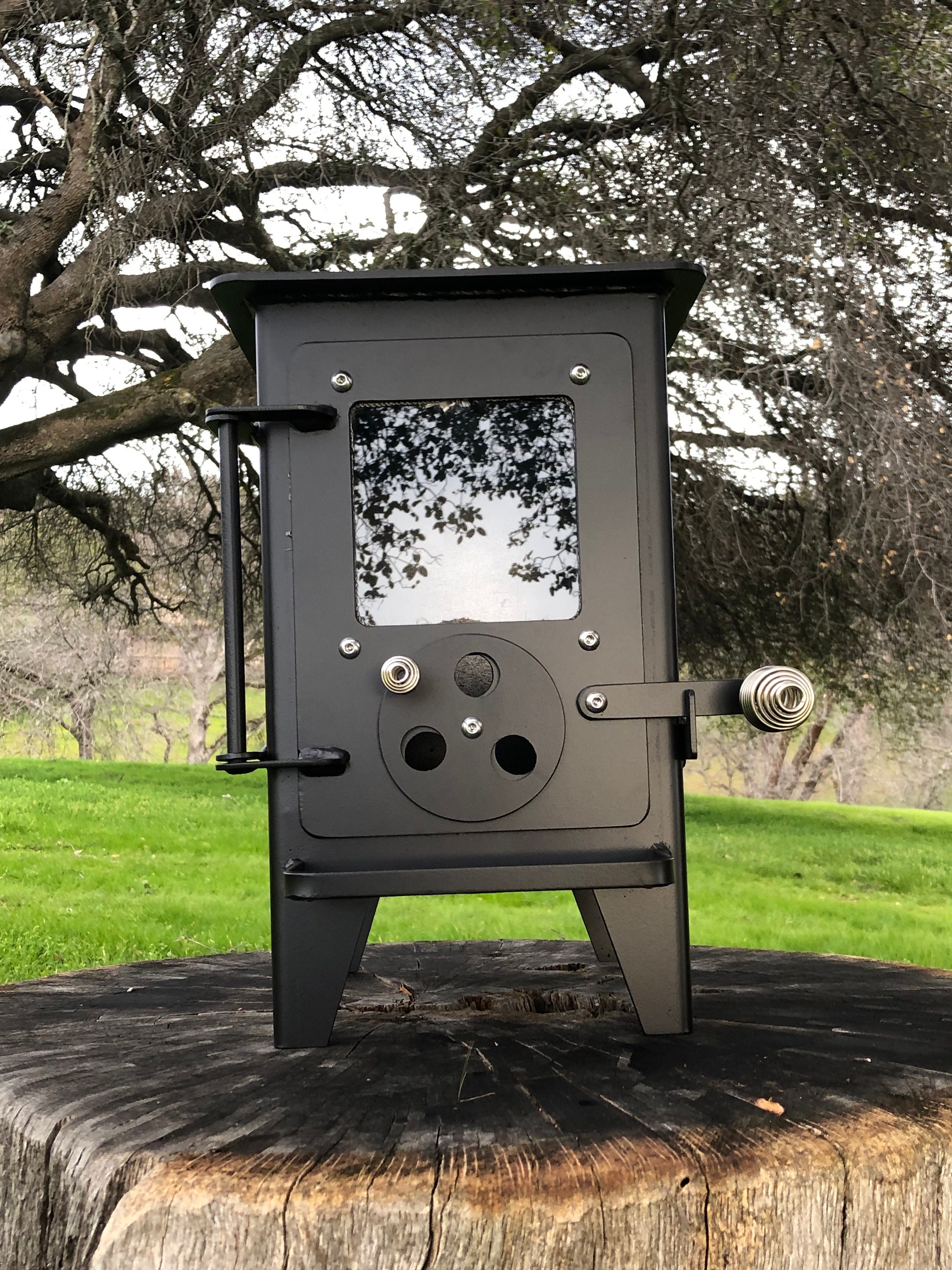 Tiny Wood Burning Stove for Tiny House Home Cabin Skoolie RV Etsy