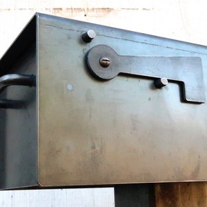 Custom Metal Mailbox | Rural Mail Box Heavy Duty Iron Steel Industrial ...