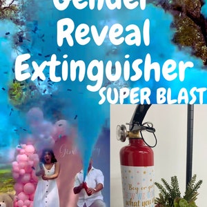 Gender Reveal LARGE Extinguisher color blaster  Bestseller!!!! We make it here in the U.S.A