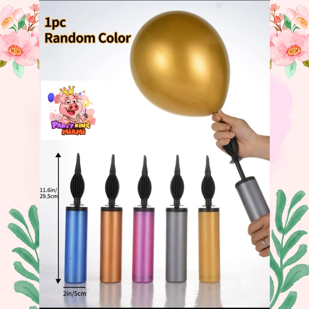1 PC Plastic Balloon Pump, Inflator 11 in Long Etsy