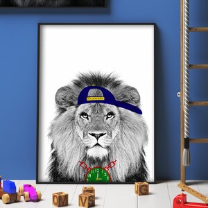 Lion Nursery Print, Nursery Decor ,Nursery wall art, Lion Print, Animal print, Nursery, Personalized art, Personalised, Animal art