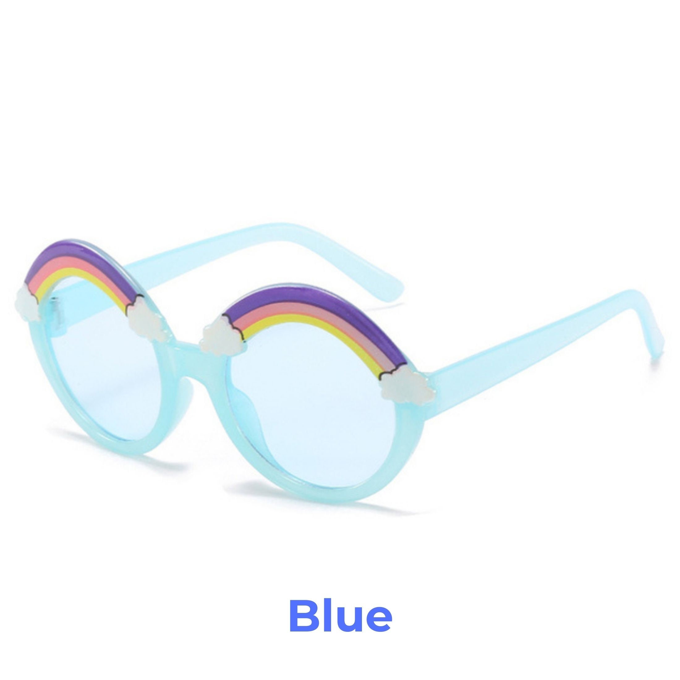 Blue Toddler Sunglasses Toddler Glasses Kids Rainbow Etsy
