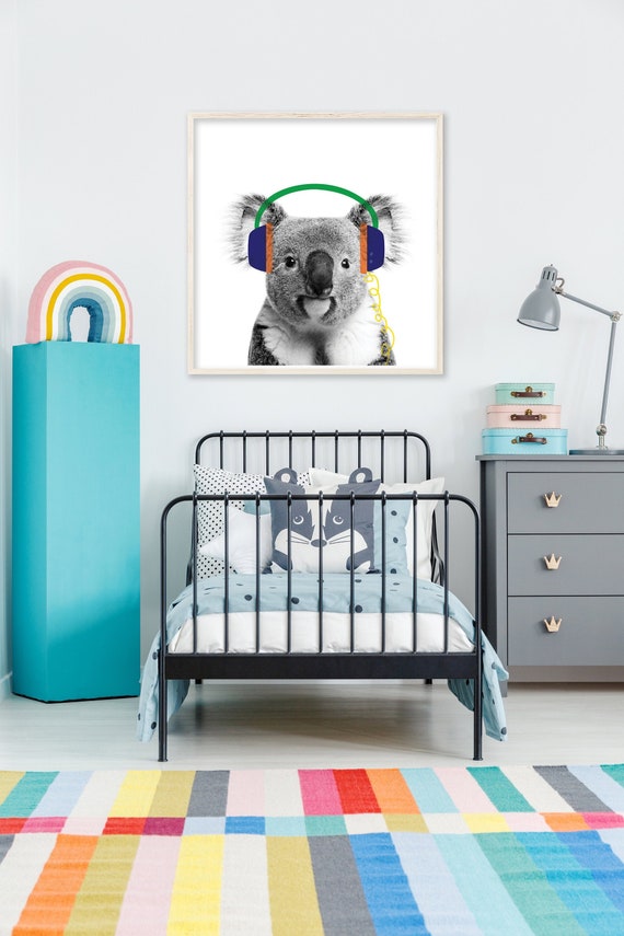 Koala Nursery Print Nursery Decor nursery Wall Art Koala Etsy