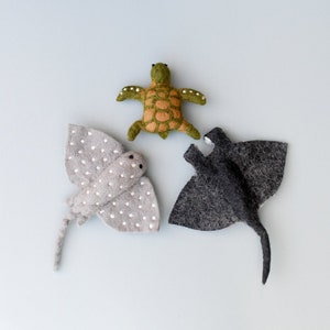 Felt sea creatures set of 3