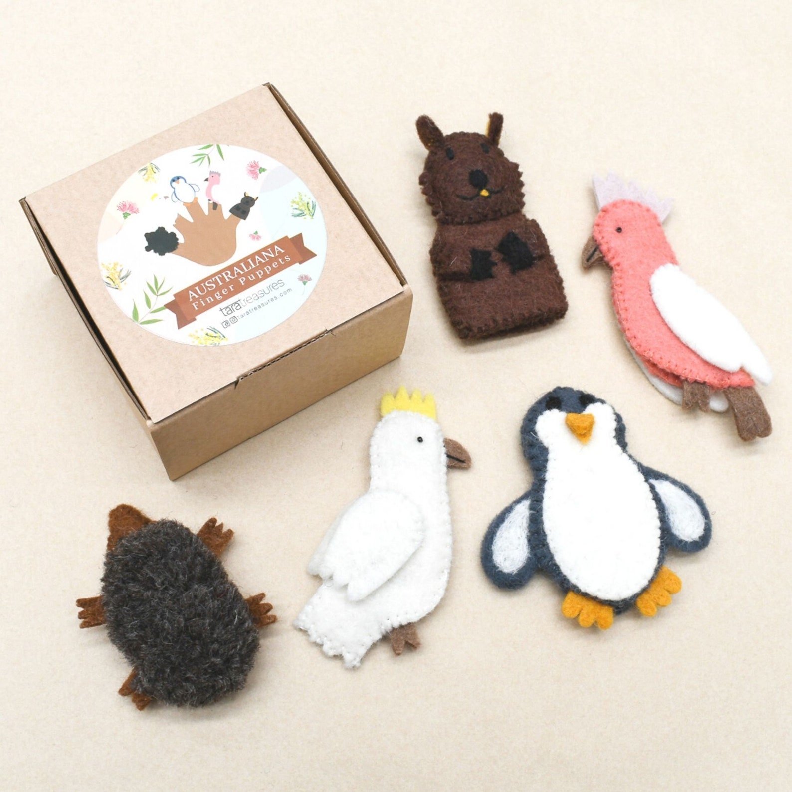Australian Animal Finger Puppets. Felt Animal Puppets. Etsy