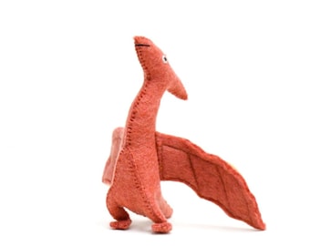 Pteranodon  Dinosaur Felt Toy, Toy Dinosaur, Handmade Toy, Felt Toy, Wool Dinosaur Kids Toy, Baby Dinosaur Toy