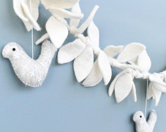 Doves and Leaves Garland