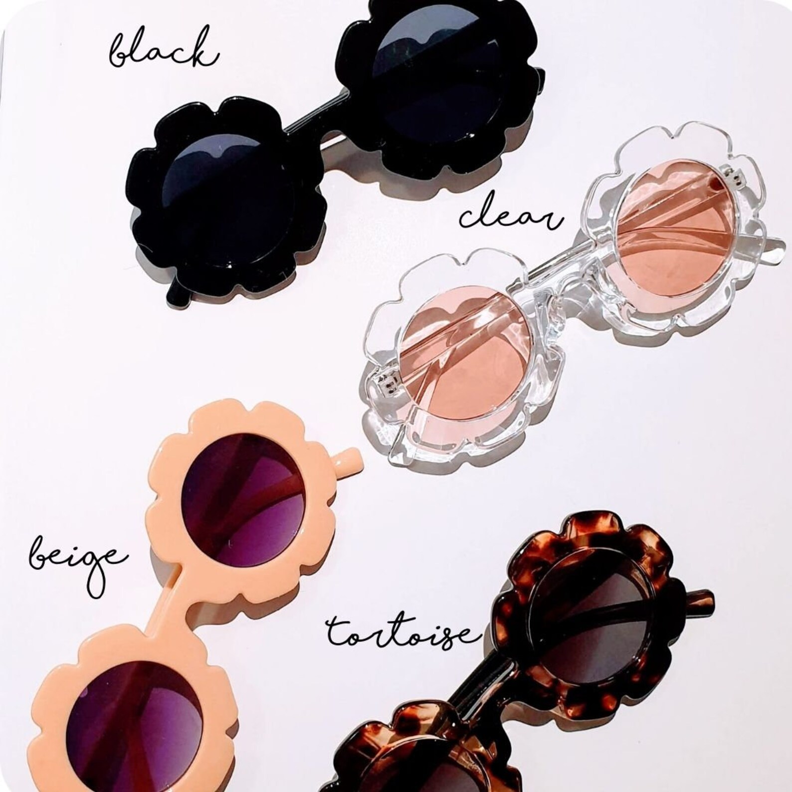 Flower Sunglasses Toddler Glasses Kids Flower Glasses Kids Etsy