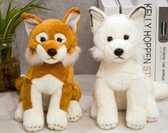 kawaii wolf plush