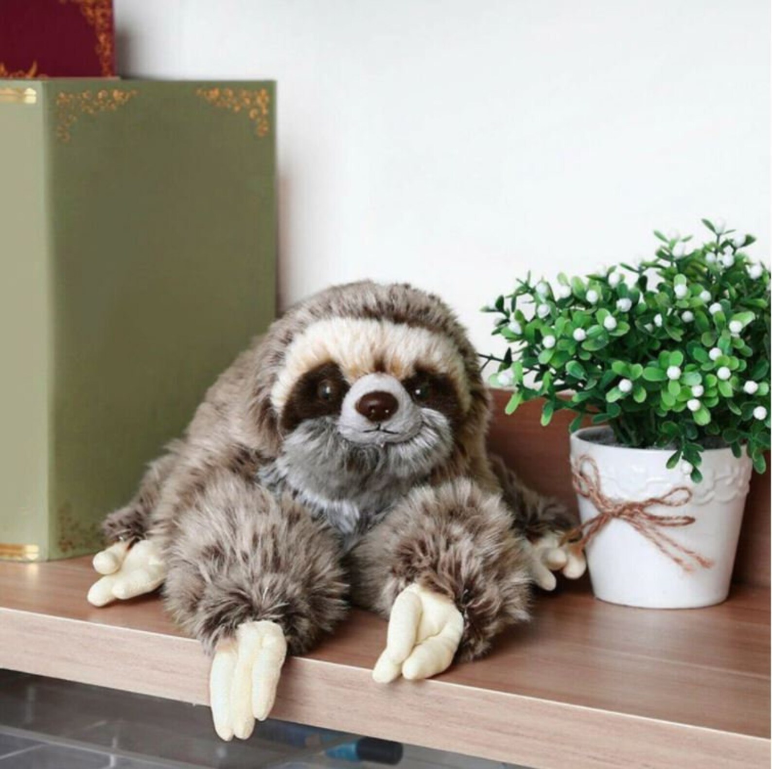 realistic sloth stuffed animal