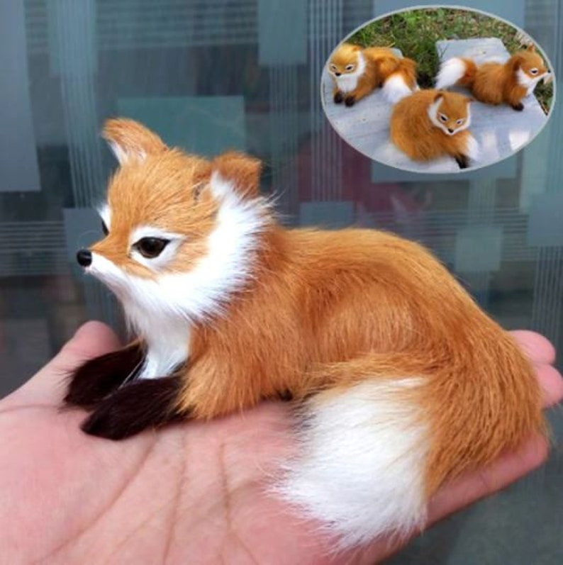 Kawaii Cute Small Fox Realistic Animal Plush Art Doll Figure | Etsy