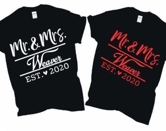 Matching Mr. & Mrs. Shirts
