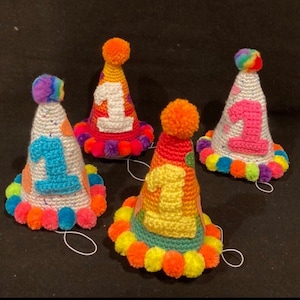 Baby First Birthday Hat | Birthday Party hat | First Birthday Hat | First Birthday Party Hat | Baby Birthday Party Hat, Bright Birthday Hats