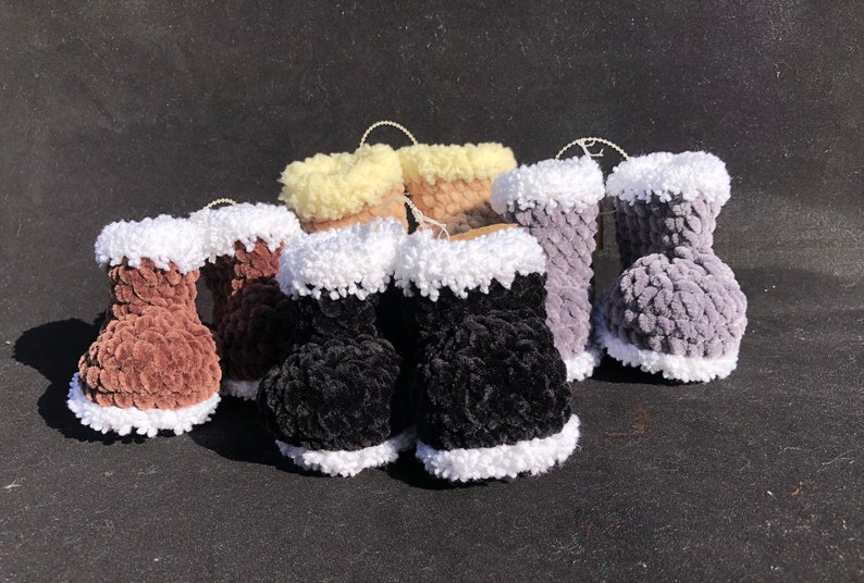 Hand Crocheted LIL Hugs Baby Booties Baby Slippers Newborn 6 month Baby Shoes Baby Girl Baby Boy Baby Gift Assorted Colors image 1