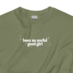 awful good girl * WHT TXT Graphic Sweatshirt, bookish gift, spicy book lover, smut reader, smut lover, booktok, dark romance lover