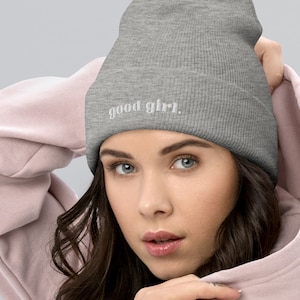 good girl. embroidered beanie, call me a good girl, book lover, smut lover, hand necklace, spank me, spicy book lover, smuttok, dark romance