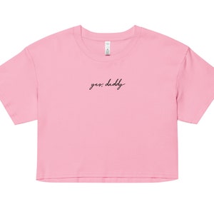 sim, papai * top curto feminino, me chame de boa menina, presente para leitor, amante de livros, amante de livros picantes, smuttok, romance sombrio, amante de obscenidades