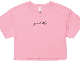 Sí, papi * Top corto para mujer, llámame buena chica, regalo para lector, amante de los libros, amante de los libros picantes, smuttok, romance oscuro, amante de la obscenidad
