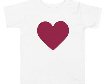 Soyez l'amour | T-shirt graphique coeur moderne | 2T, 3T, 4T, 5T | T-shirt à manches courtes pour tout-petit