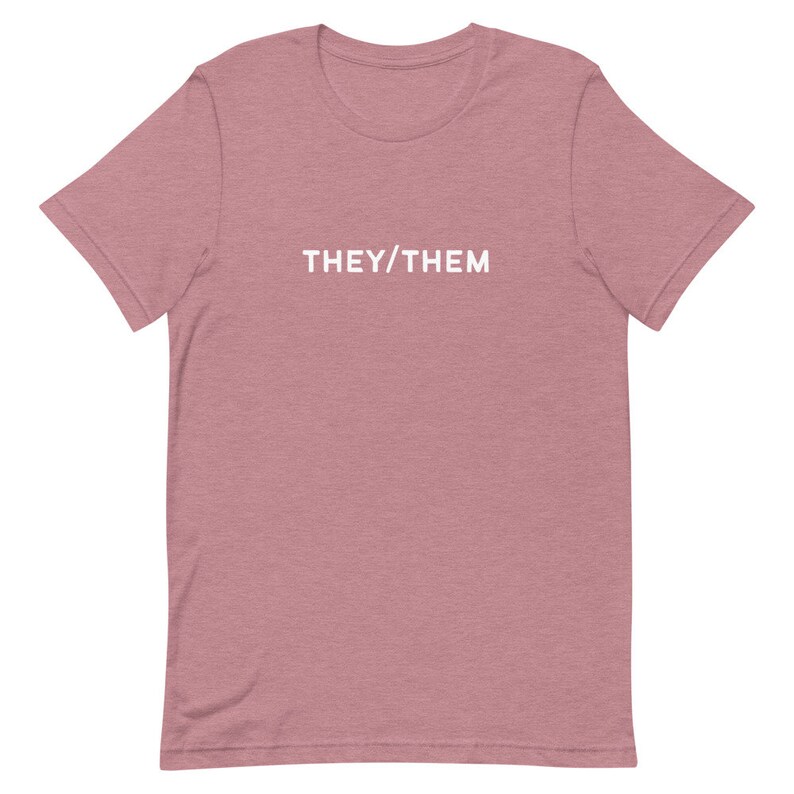 THEY/THEM Gender Pronouns Gender Equality LGBTQIA - Etsy