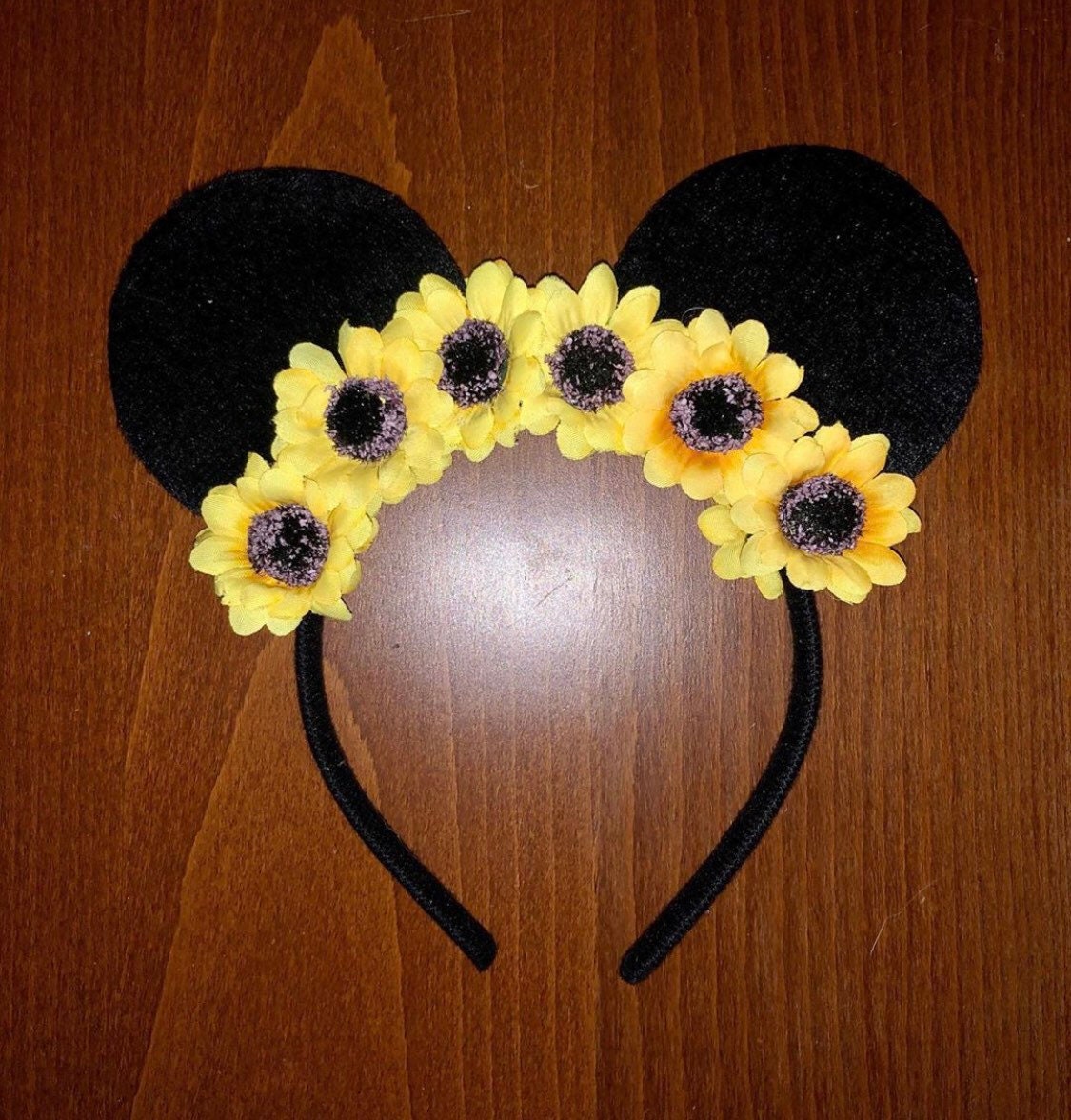 Sunflower Minnie Mouse Ears - Etsy