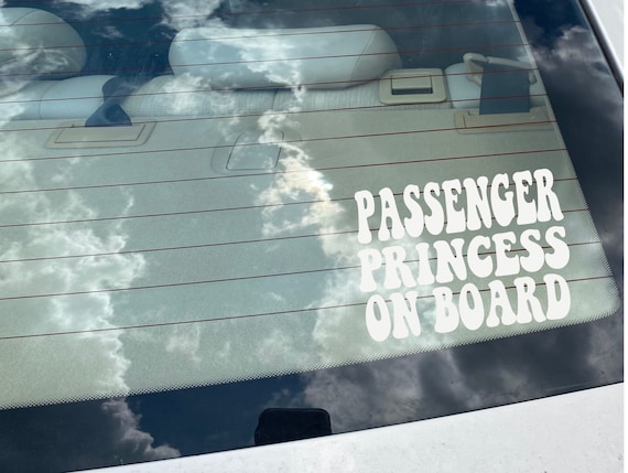 Passenger Princess Car Mirror Decal, Car Accessory , Rear View Mirror  Decal, Car Decal Sticker, Affirmation Car Decal, Seen on Tiktok 
