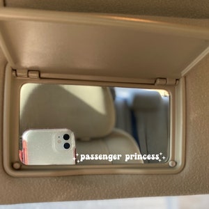 Passenger Princess Car Mirror Decal, Car Accessory , Rear View Mirror  Decal, Car Decal Sticker, Affirmation Car Decal, Seen on Tiktok 