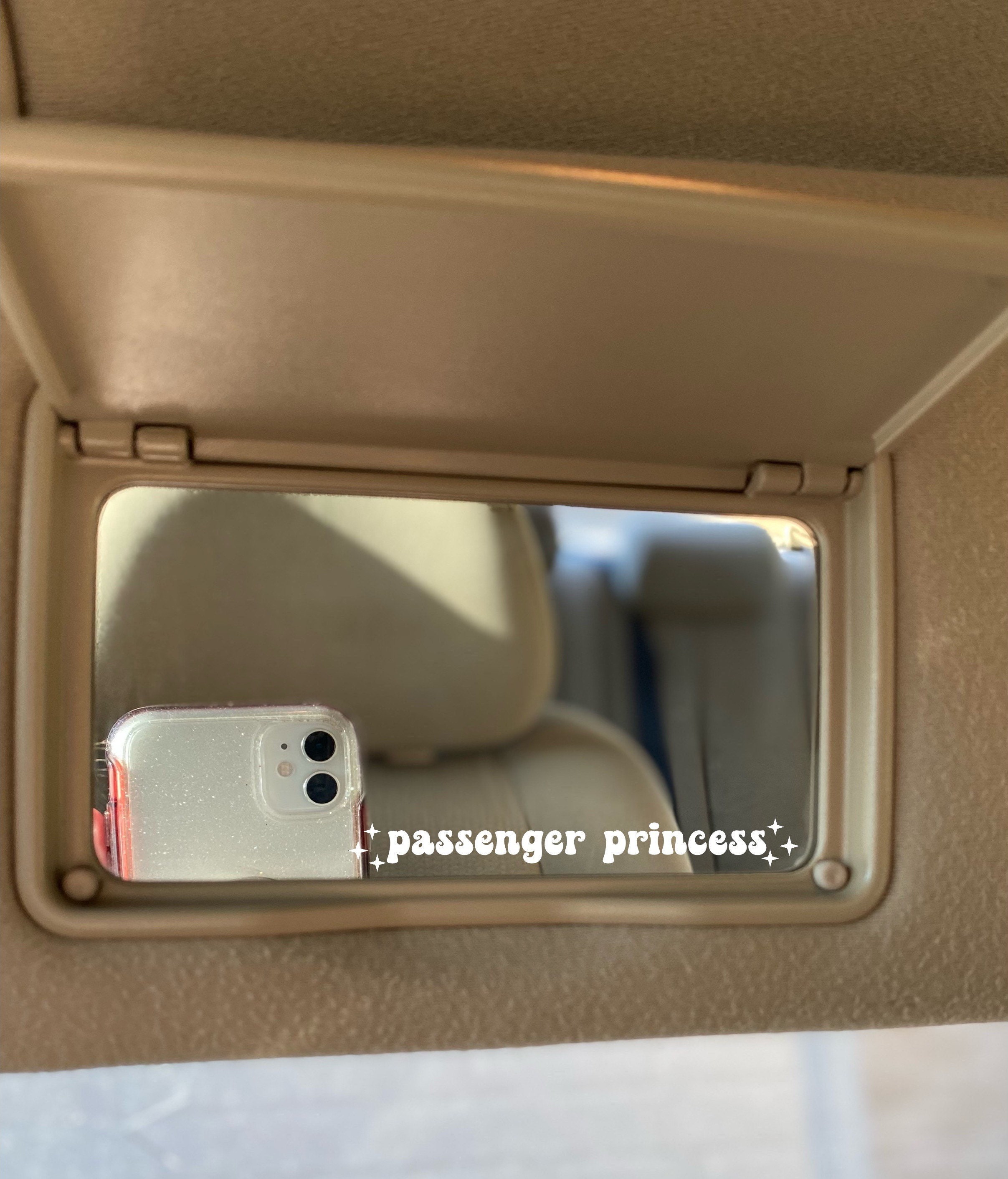 Passenger Princess Car Mirror Decal, Car Accessory , Rear View Mirror  Decal, Car Decal Sticker, Affirmation Car Decal, Seen on TikTok