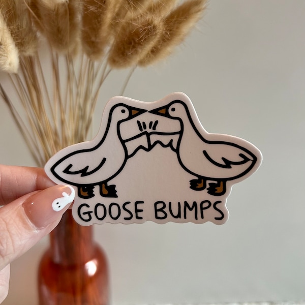 Goosebumps Sticker| Vinyl Sticker| Water Bottle Sticker| Trendy Sticker| Vinyl Sticker Decal| Tumbler Sticker| Laptop Sticker