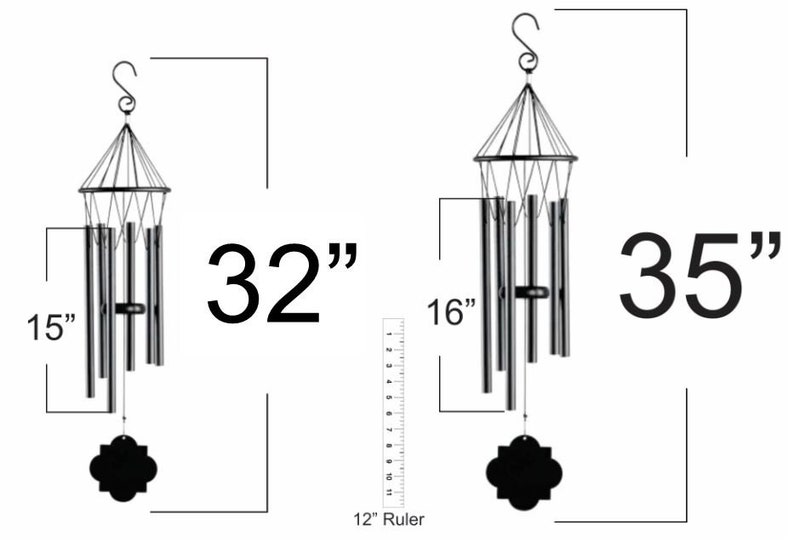 Memorial Wind Chime Personalized Wind Chime Custom Wind Chime Remembrance Gifts In Loving Memory 32 or 35 Customize Your Own image 4