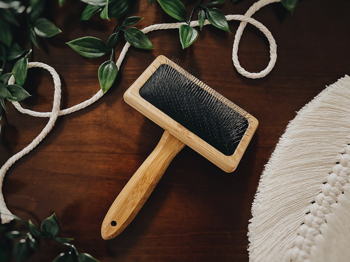 MACRAME BRUSH bamboo macrame brush for tassel feather/leaf Etsy