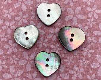 Heart Shape Buttons - Etsy