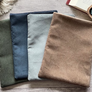 Couverture de livre en velours côtelé | Cadeau pour les rats de bibliothèque | Housse de livre Booksleeve | Housse pour iPad Journal Planner Tablette Notebook