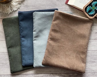 Corduroy boekomslag | gezellig lezen | Boekenhoes boekomslag boekentas | Case voor iPad Journal Planner Tablet Notebook